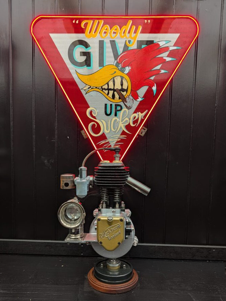 A retro hot-rod mobile bar